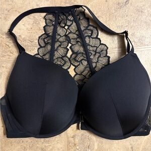 Adore Me Black Lace Detail Bra